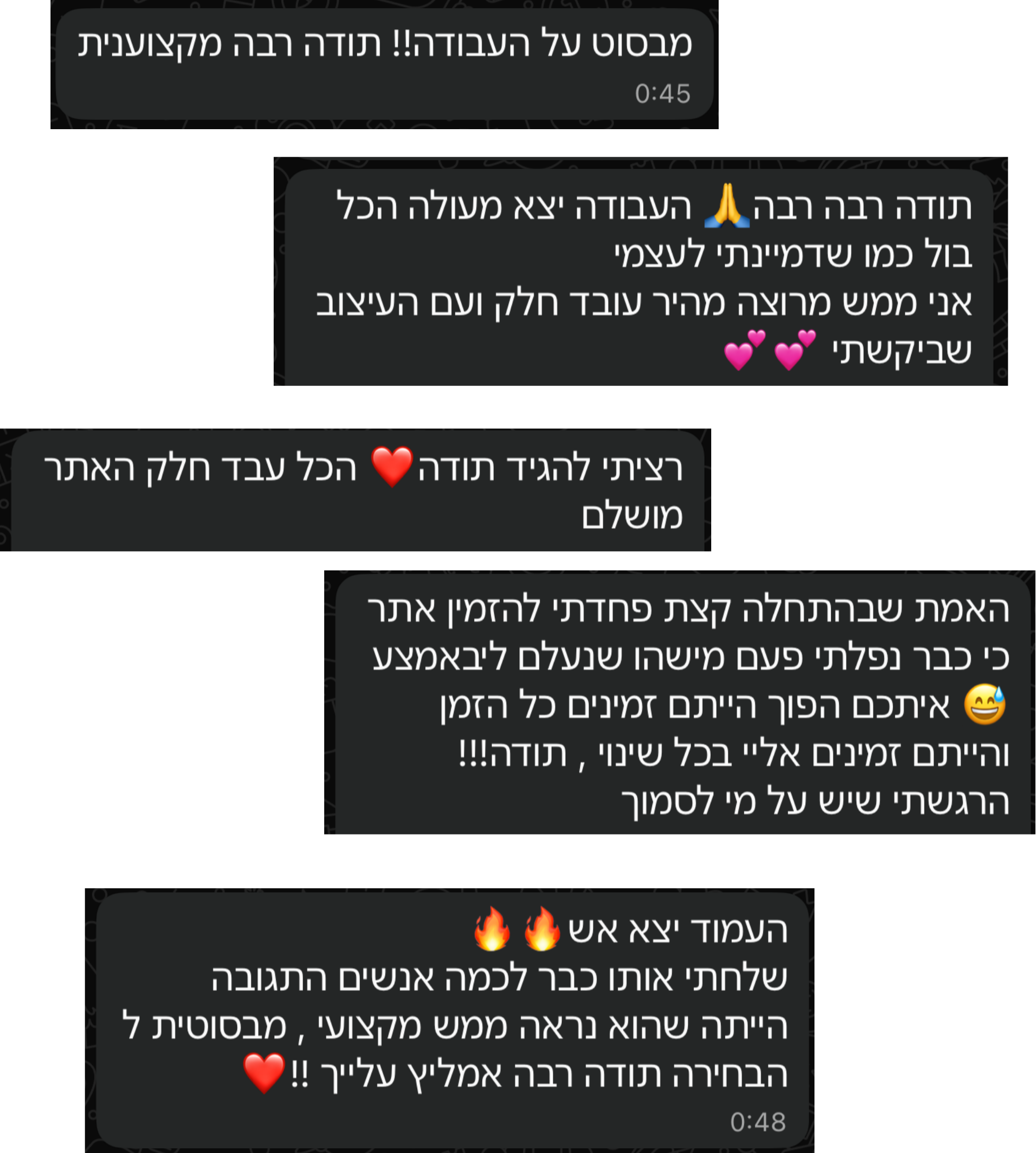ביקורות לקוחות